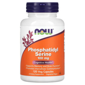 NOW Foods Phosphatidyl Serine 100 mg 120 Veg Capsules 733739023810