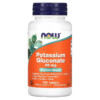 NOW Foods Potassium Gluconate 99 mg 100 Tablets 733739014603