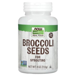 NOW Foods Real Food Broccoli Seeds 4 oz (113 g) 733739072153