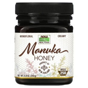 NOW Foods Real Food Manuka Honey MGO 250 8.8 oz (250 g) 733739071408