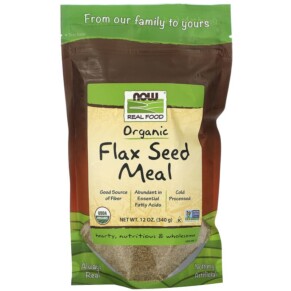NOW Foods Real Food Organic Flax Seed Meal 12 oz (340 g) 733739062666