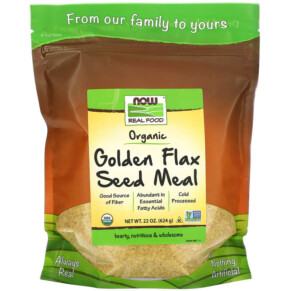 NOW Foods Real Food Organic Golden Flax Seed Meal 22 oz (624 g) 733739062574
