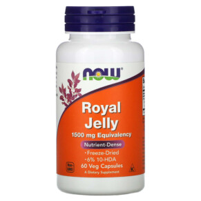 NOW Foods Royal Jelly 1.500 mg 60 Veg Capsules 733739025654
