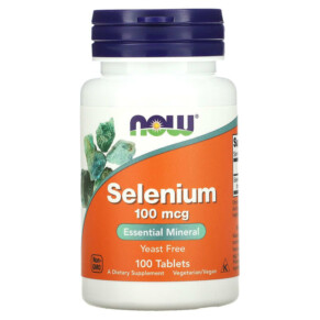 NOW Foods Selenium 100 mcg 100 Tablets 733739014801