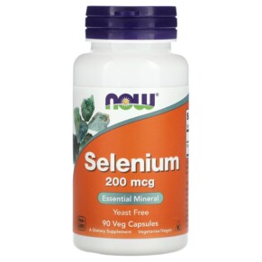 NOW Foods Selenium 200 mcg 90 Veg Capsules 733739014856