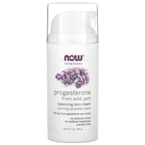 NOW Foods Solutions Progesterone from Wild Yam Balancing Skin Cream Calming Lavender 3 oz (85 g) 733739033468