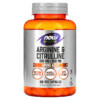 NOW Foods Sports Arginine & Citrulline 120 Veg Capsules 733739000378