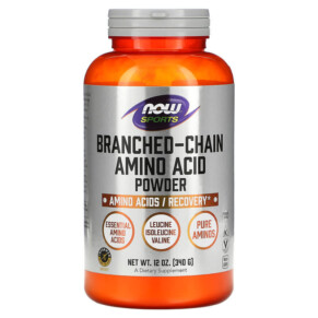 NOW Foods Sports Branched-Chain Amino Acid Powder 12 oz (340 g) 733739002136