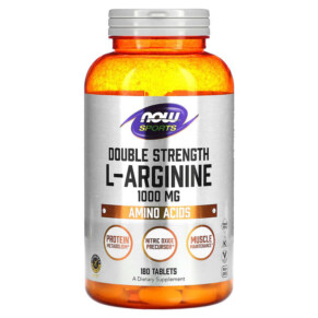 NOW Foods Sports Double Strength L-Arginine 1.000 mg 180 Tablets 733739000262