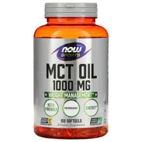 NOW Foods Sports MCT Oil 1.000 mg 150 Softgels 733739021960