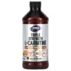 NOW Foods Sports Triple Strength L-Carnitine Liquid Citrus 3.000 mg 16 fl oz (473 ml) 733739000644