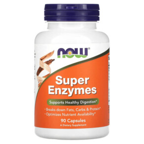 NOW Foods Super Enzymes 90 Capsules 733739029638