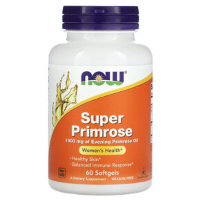 NOW Foods Super Primrose 1300 mg 60 Softgels 733739017550
