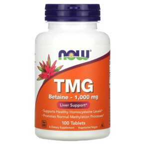 NOW Foods TMG 1.000 mg 100 Tablets 733739004949