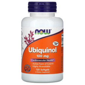 NOW Foods Ubiquinol 100 mg 120 Softgels 733739031433