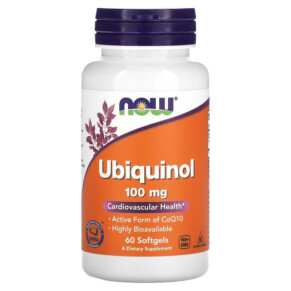 NOW Foods Ubiquinol 100 mg 60 Softgels 733739031426