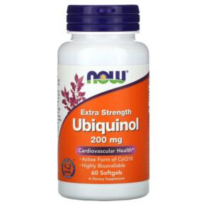 NOW Foods Ubiquinol 200 mg Extra Strength 60 Softgels 733739031440