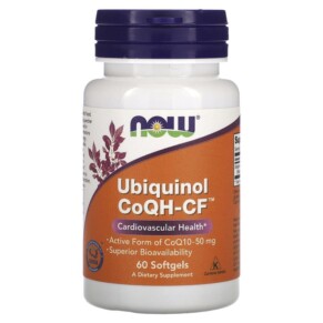 NOW Foods Ubiquinol CoQH-CF 60 Softgels 733739031457