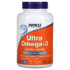 NOW Foods Ultra Omega-3 500 EPA / 250 DHA 180 Enteric Coated Softgels 733739016621