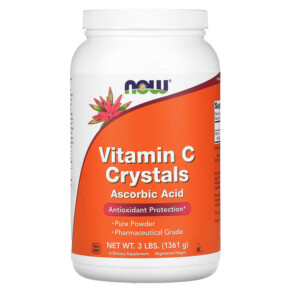 NOW Foods Vitamin C Crystals 3 lbs (1361 g) 733739007926