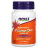 NOW Foods Vitamin D-3 50 mcg (2.000 IU) 30 Softgels 733739003553