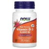 NOW Foods Vitamin D-3 High Potency 5.000 IU 240 Softgels 733739003737