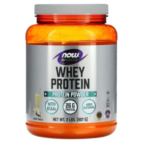 NOW Foods Whey Protein Powder Creamy Vanilla 2 lbs (907 g) 733739021854
