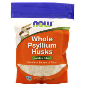 NOW Foods Whole Psyllium Husks 16 oz (454 g) 733739059819