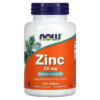 NOW Foods Zinc 50 mg 250 Tablets 733739015228