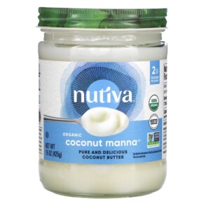 Nutiva Organic Coconut Manna Pure and Delicious Coconut Butter 15 oz (425 g) 692752311147