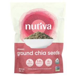 Nutiva Organic Ground Chia Seeds 12 oz (340 g) 692752223297