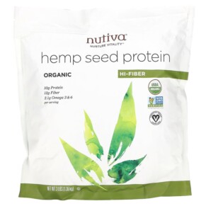 Nutiva Organic Hemp Seed Protein 3 lbs (1.36 kg) 692752103001