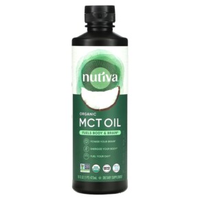 Nutiva Organic MCT Oil 16 fl oz (473 ml) 692752108884