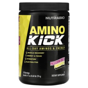 Nutrabio Labs Amino Kick Passionfruit Pineapple 0.6 lb (274 g) 649908217808