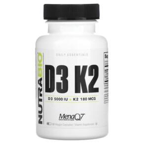 Nutrabio Labs D3 K2 60 Veggie Capsules 649908215668