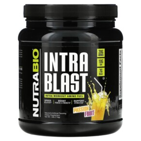 Nutrabio Labs Intra Blast Intra Workout Muscle Fuel Passion Fruit 1.6 lb (718 g) 649908260200