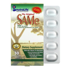 NutraLife SAMe (Disulfate Tosylate) 400 mg 30 Enteric Coated Tablets 686149180096