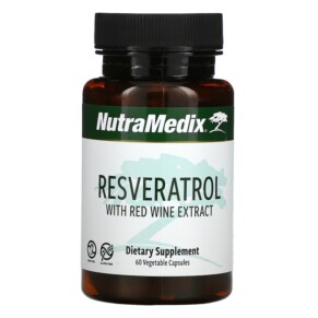 NutraMedix Resveratrol with Red Wine Extract 60 Vegetable Capsules 728650071507