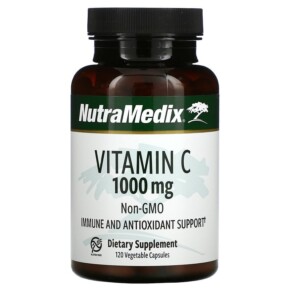 NutraMedix Vitamin C 1.000 mg 120 Vegetable Capsules 728650093356