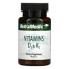 NutraMedix Vitamins D3 & K2 90 Capsules 728650093486