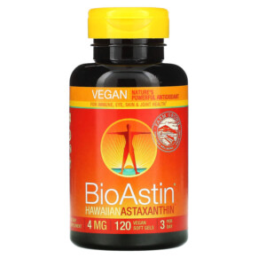 Nutrex Hawaii BioAstin 4 mg 120 Vegan Soft Gels 732894500136