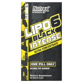 Nutrex Research LIPO-6 Black Intense Ultra Concentrate 60 Black-Caps 859400007733