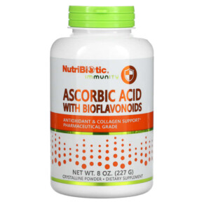 NutriBiotic Immunity Ascorbic Acid with Bioflavonoids Crystalline Powder 8 oz (227 g) 728177003005