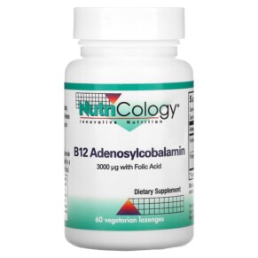 Nutricology B12 Adenosylcobalamin 60 Vegetarian Lozenges 713947565708