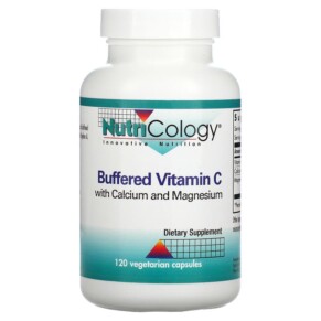 Nutricology Buffered Vitamin C with Calcium and Magnesium 120 Vegetarian Capsules 713947500105