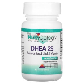 Nutricology DHEA 25 60 Scored Tablets 713947528208