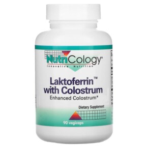 Nutricology Laktoferrin with Colostrum 90 Vegicaps 713947519503