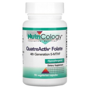 Nutricology QuatreActiv Folate 90 Vegetarian Capsules 713947565302
