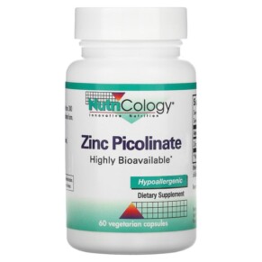 Nutricology Zinc Picolinate 60 Vegetarian Capsules 713947503007