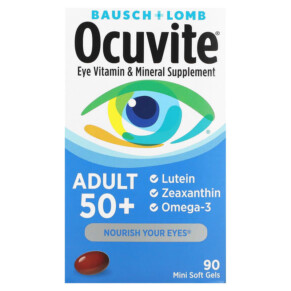Ocuvite Adult 50+ Eye Vitamin & Mineral Supplement 90 Mini Soft Gels 324208465707